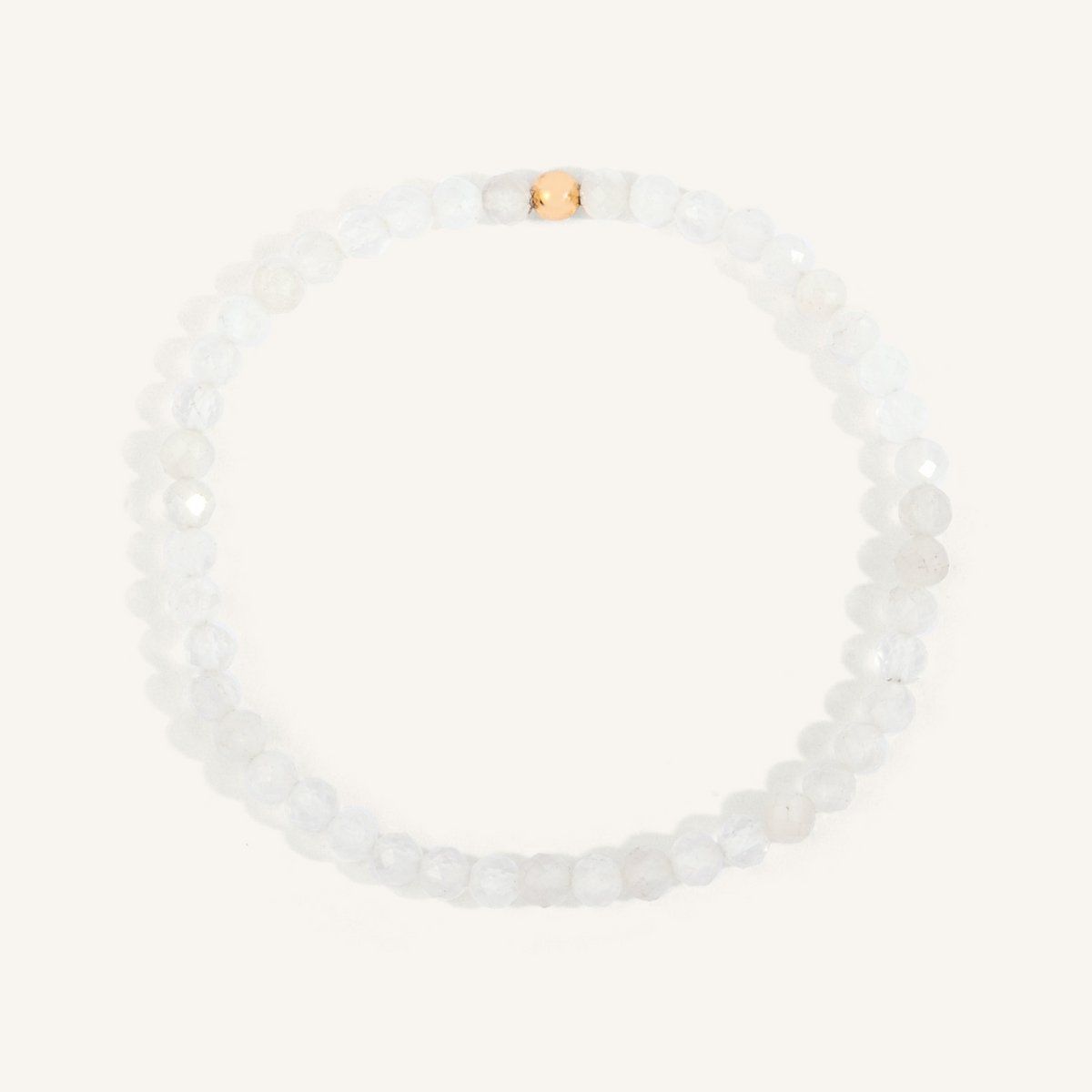 Moonstone Bead Bracelet