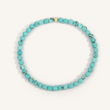 Blue Howlite Bead Bracelet