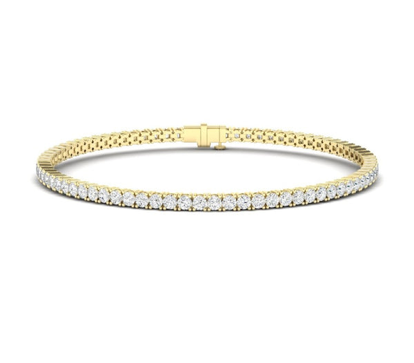 14K Lab Grown Diamond Classic Four Prong Tennis Bracelet