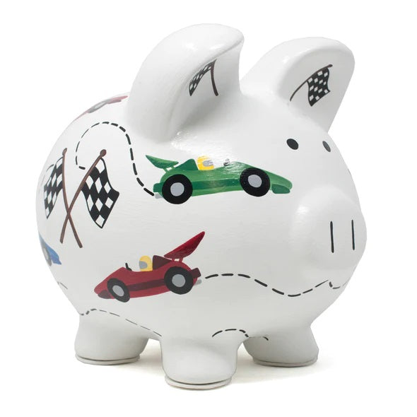 Race Car Piggy Bank