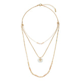 Beaded Love Necklace  Champagne