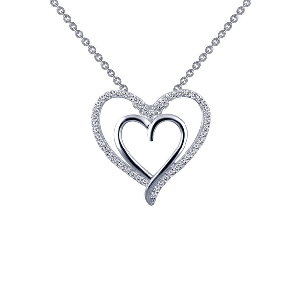 Double-Heart Pendant Necklace