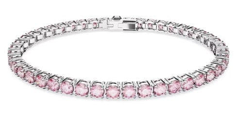 Swarovski Matrix Pink Tennis Bracelet