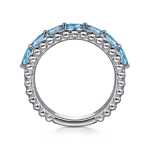 Bujukan Blue Topaz Stackable Ring