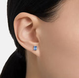 Swarovski Stilla Stud Earrings in Blue