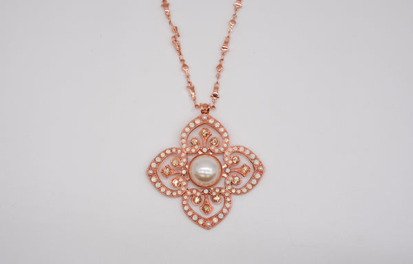 Mariana Rose Gold Pearl Pendant