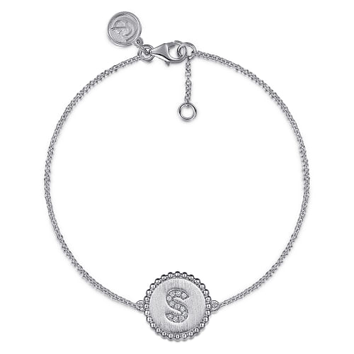 Gabriel & Co. Bujukan "S" Initial Bracelet