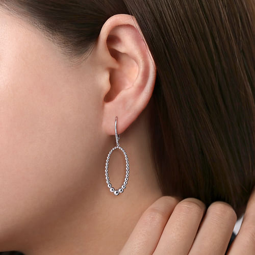 Bujukan White Sapphire Drop Earrings
