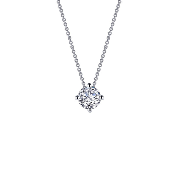 Simulated Diamond Solitaire Necklace