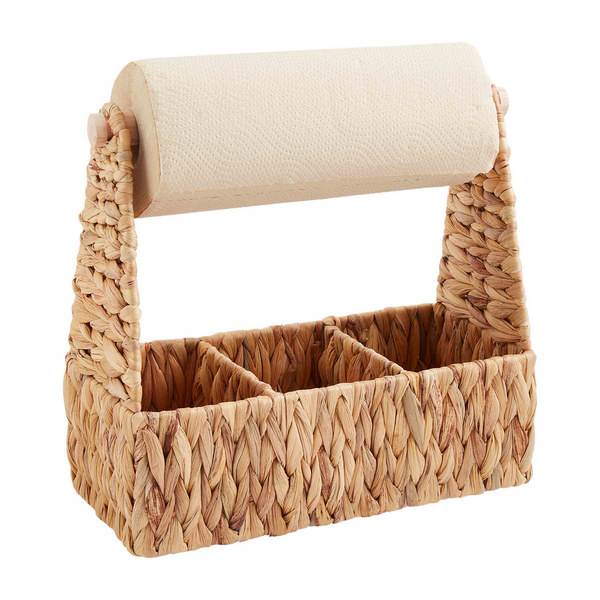 Mud Pie Woven Utensil and Towel Caddy