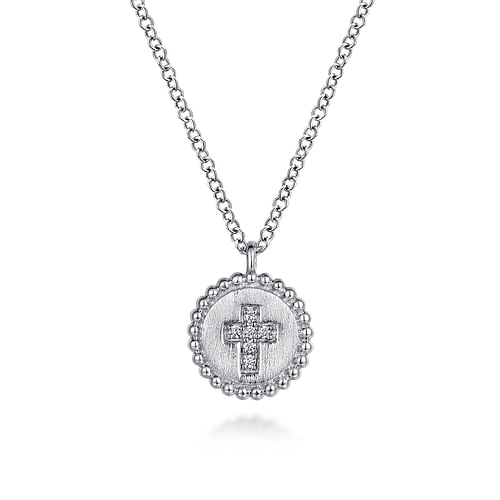 Bujukan Diamond Cross Pendant Necklace