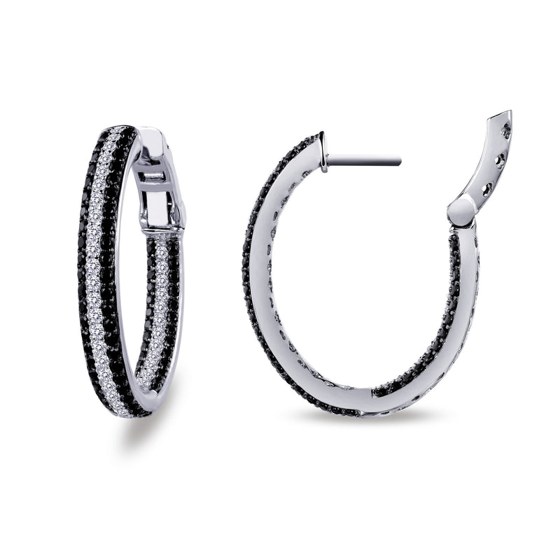 25 mm x 20 mm Oval Hoop Earrin