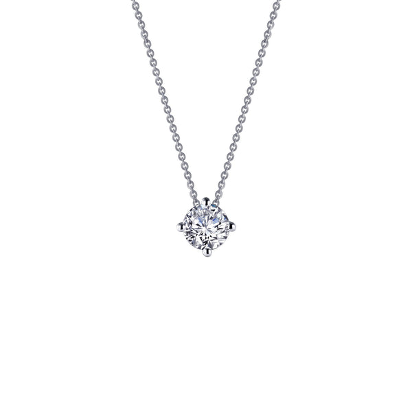 Simulated Diamond Solitaire Necklace