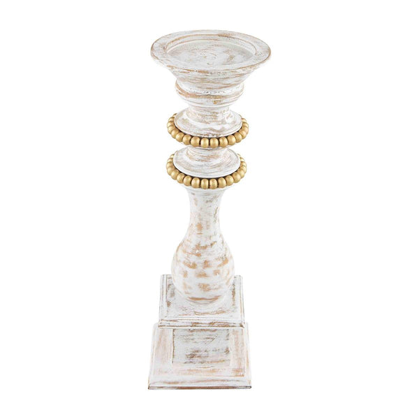 Small Gold Beaded Candlestick
