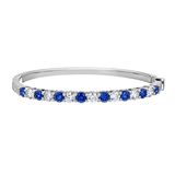 14k Sapphire & Diamond Bangle