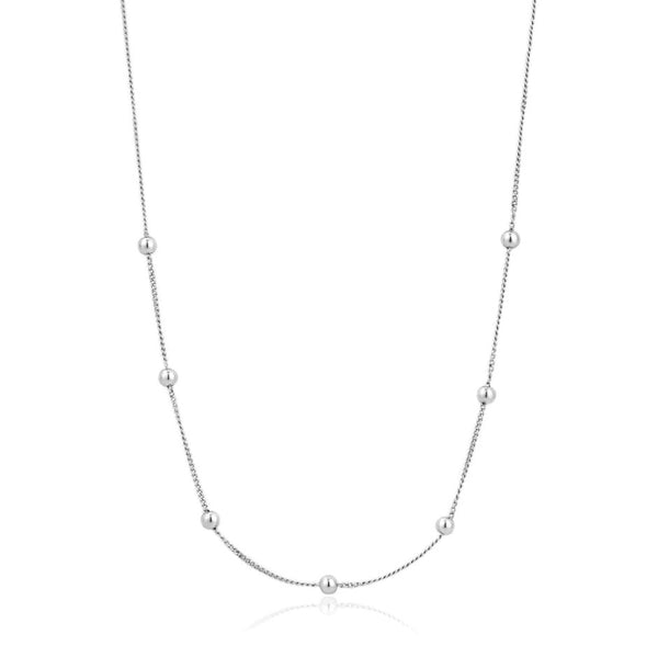 Sterling Silver Modern Beaded Necklace - Ania Haie