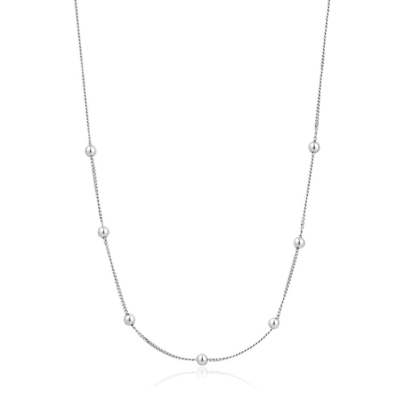 Sterling Silver Modern Beaded Necklace - Ania Haie