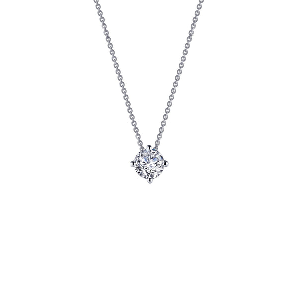 Simulated Diamond Solitaire Necklace