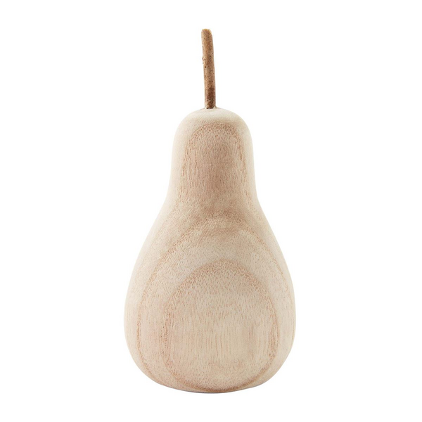 Mud Pie Small Wood Decorative Pear