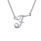 Letter F Pendant Necklace
