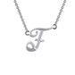Letter F Pendant Necklace