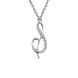 Letter S Pendant Necklace