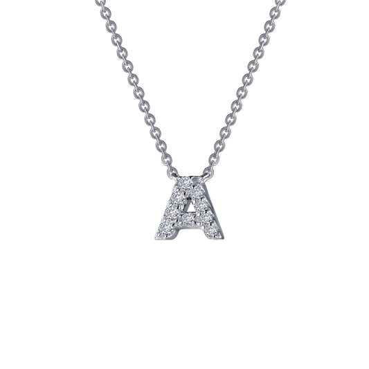 Letter A Pendant Necklace