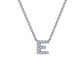 Letter E Pendant Necklace