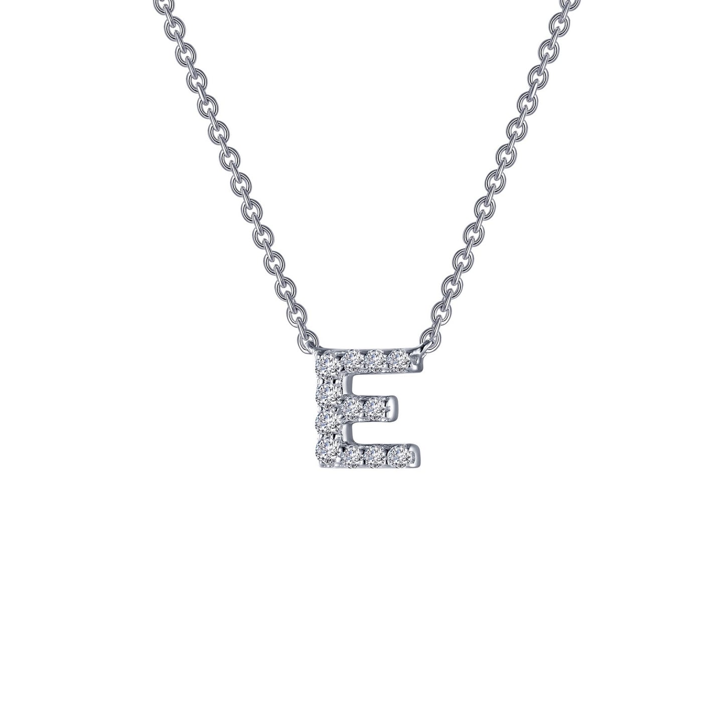 Letter E Pendant Necklace