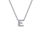Letter E Pendant Necklace