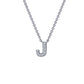 Letter J Pendant Necklace