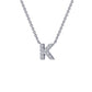 Letter K Pendant Necklace