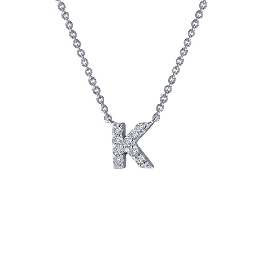 Letter K Pendant Necklace