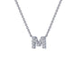 Letter M Pendant Necklace