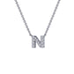 Letter N Pendant Necklace