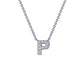 Letter P Pendant Necklace