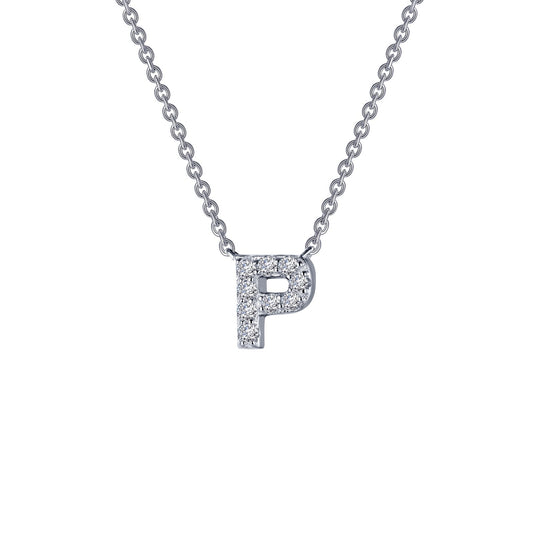 Letter P Pendant Necklace