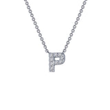 Letter P Pendant Necklace