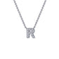 Letter R Pendant Necklace