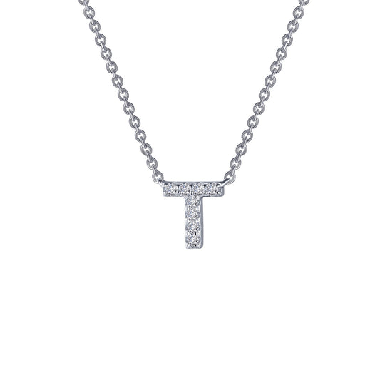 Letter T Pendant Necklace