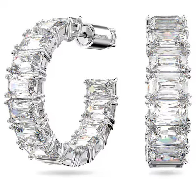 Swarovski Clear Millenia Hoop Earrings