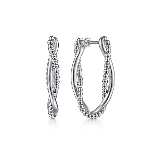 Bujukan Intricate 30mm Hoop Earrings