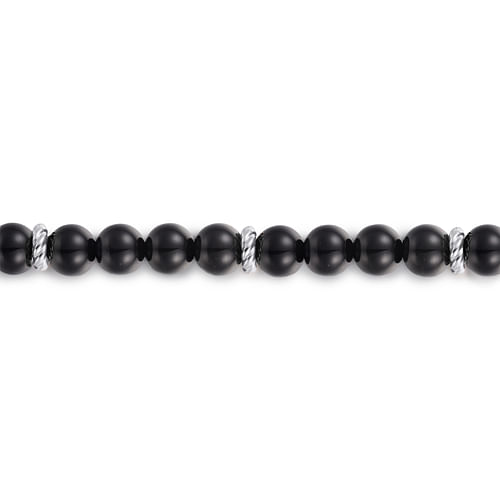 Men's Black Onyx Sterling Silver Bracelet