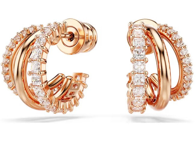 Swarovski Hyperbola Rose Gold Tone Earrings