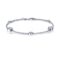 Pear And Round Station Bracelet