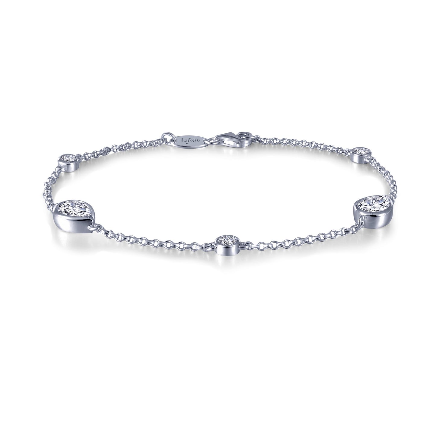 Pear And Round Station Bracelet