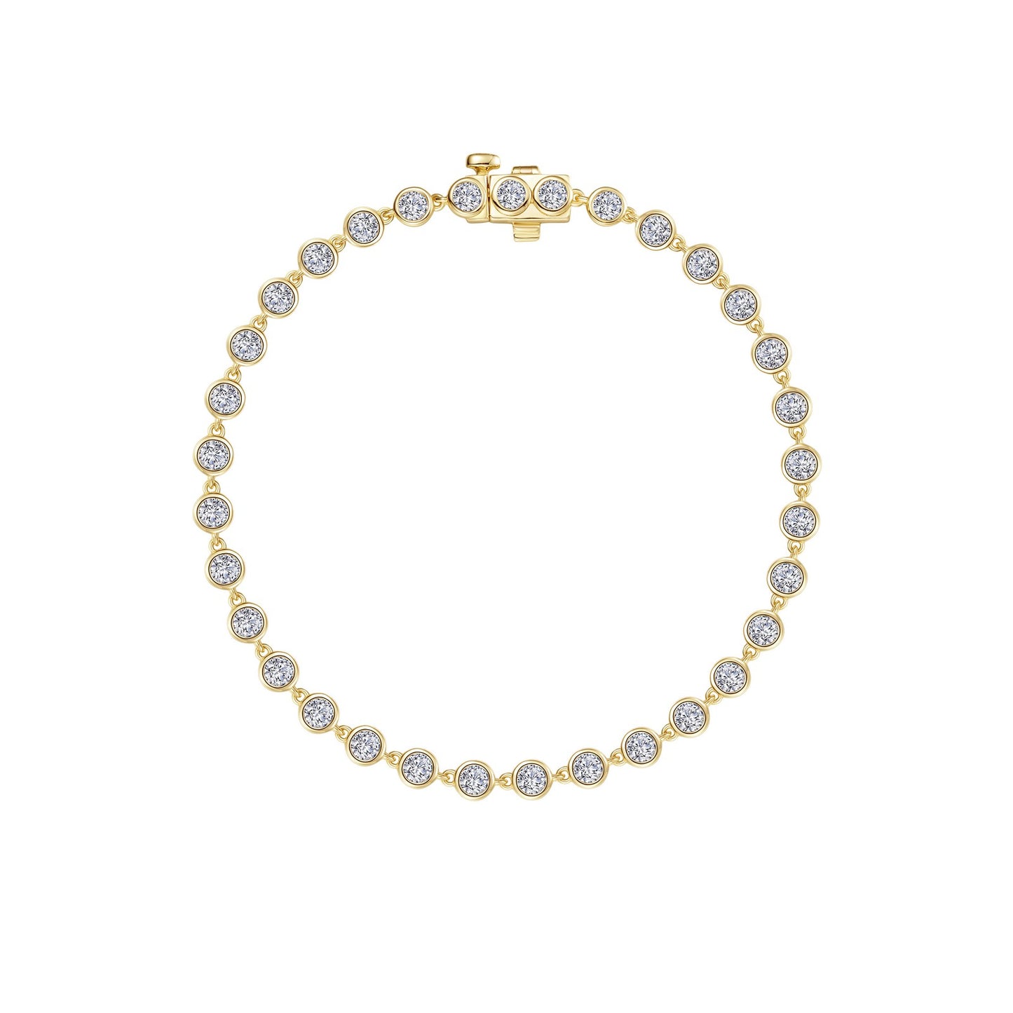 Bezel Strand Bracelet