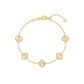 Gold Clover Motif Bracelet