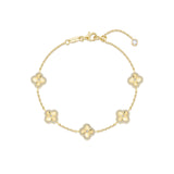 Gold Clover Motif Bracelet