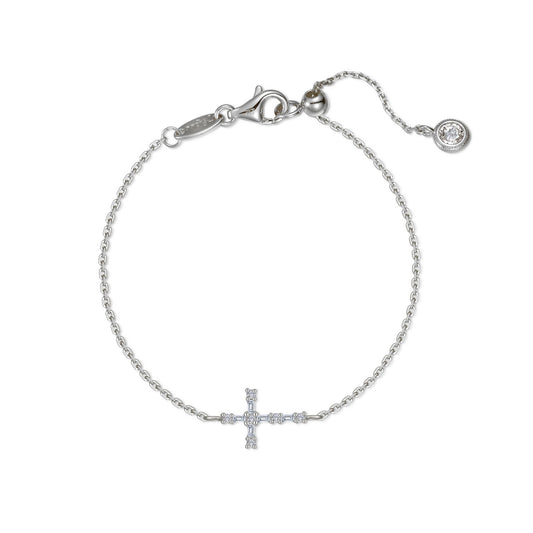 Eden Baguette Cross Bracelet